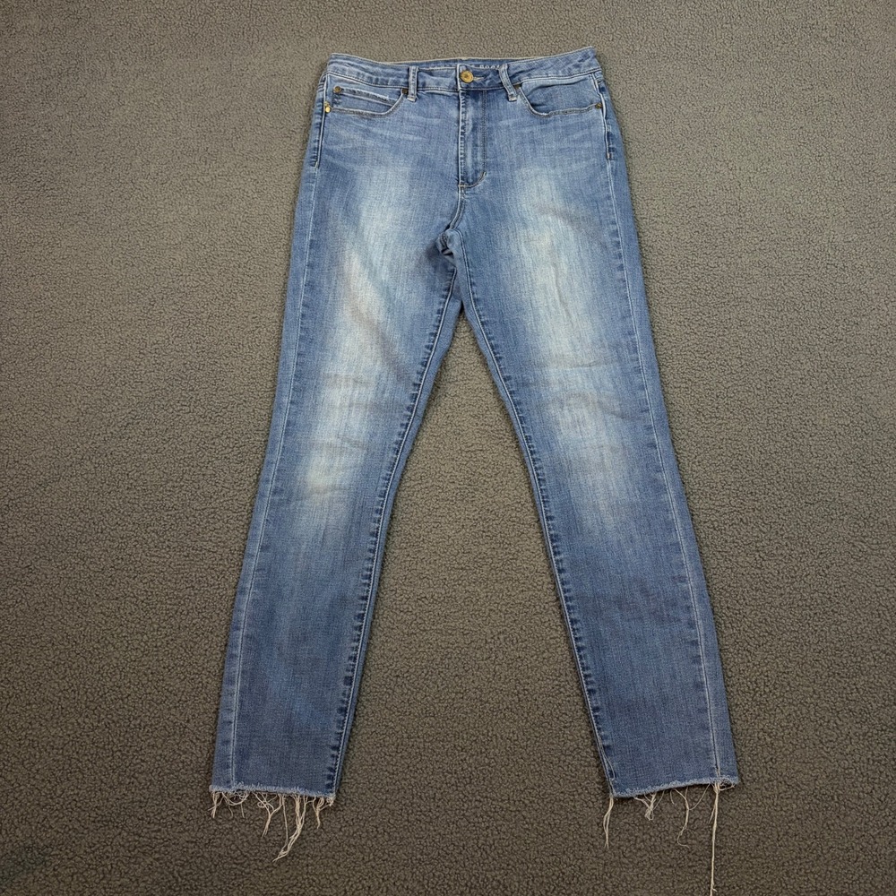 Articles of Society Skinny Jeans Womens 28 Blue Bluefield 4018MM-364 Raw Hem